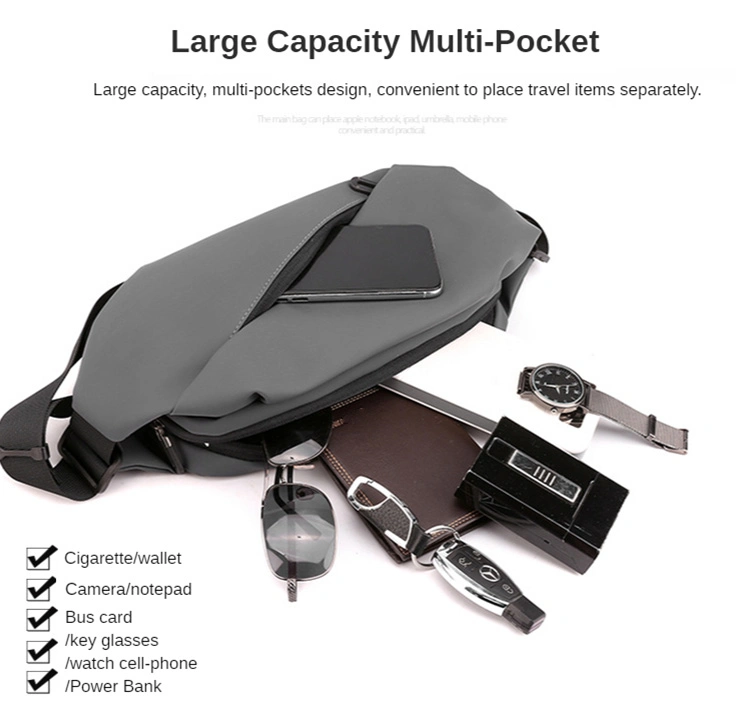 Outdoor Running Mobile Phone Storage Multifunctional Large Capacity Nylon Waist Bag for Men