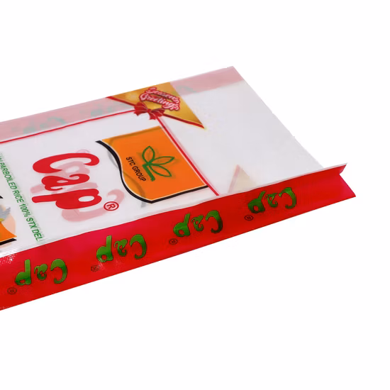 Borsa tessuta PP per imballaggio laminato in plastica BOPP per farina di farina/carbone/fertilizzante/riso/farina di mais all'ingrosso